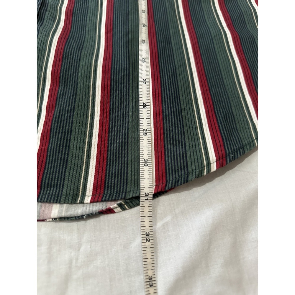 Hunt Club XL Cotton Button Up Short Sleeve Men's Collared Striped Shirt VTG - Picture 6 of 10